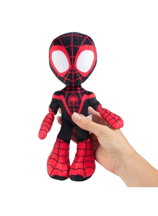 Spidey and His Amazing Friends 8" Miles Morales/Spin Plush - Spider-Man Stuffed Animal Toy Figure - Officially Licensed - Spider-Verse Gift for Kids, Boys, Girls - 8 Inches - Image 2