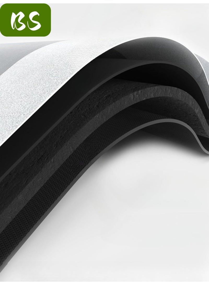 BS Diatom bathroom mat set (sink mat + bathroom mat + toilet mat), non-slip bathroom floor mat and quick-drying bathroom rug, super absorbent bathtub mat, flower pattern, non-slip, thickened, soft, easy to clean rug. - Image 3