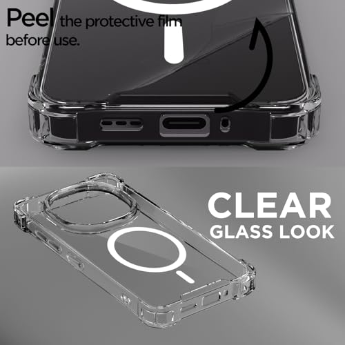 Pikkme Back Cover for Oppo F31 Pro 5G Mag-Safe Shockproof PC + TPU Protective Case Magnetic Support Bumper Case (Transparent Mag-Safe) - Image 3