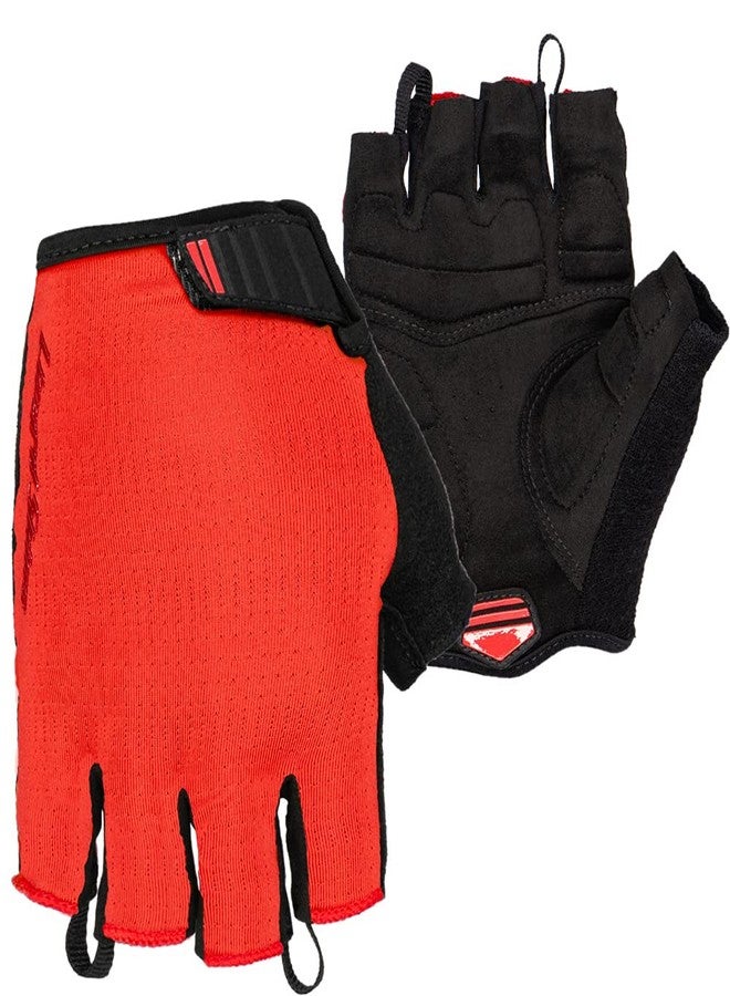 Lizard Skins Aramus Apex Padded Cycling Gloves - Unisex Short Finger Road Bike Gloves - 3 Colors (Crimson RED, X-Small) - Image 1