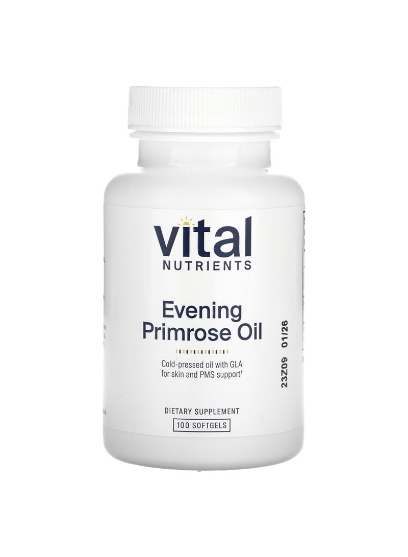 Vital Nutrients Evening Primrose Oil , 100 Softgels