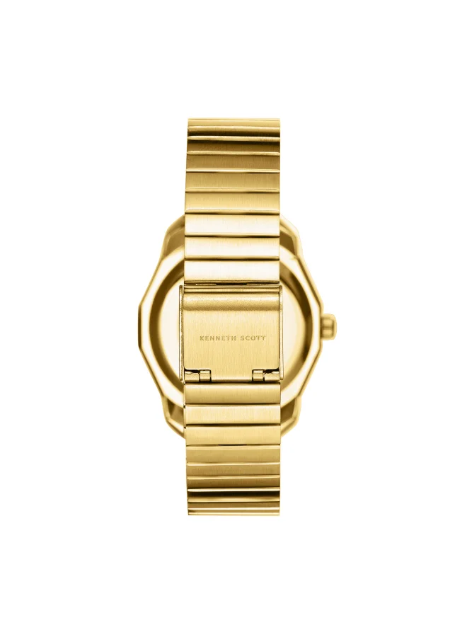 KENNETH SCOTT Women's Stainless Steel Analog Watch K24505-GBGB - 33 mm
