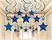 AimtoHome Party Swirl Decorations Hanging Swirl for Ceiling Decorations Blue with Star Pack of 30 - Image 4