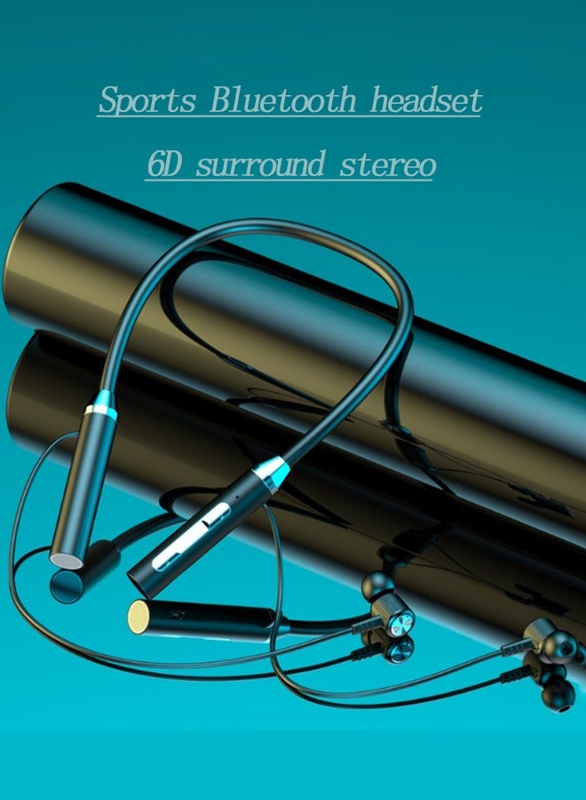 New Bluetooth Wireless Earphones, Hanging Neck Sports Binaural In-Ear Neck Hanging Type, Super Long Standby Life - Image 5