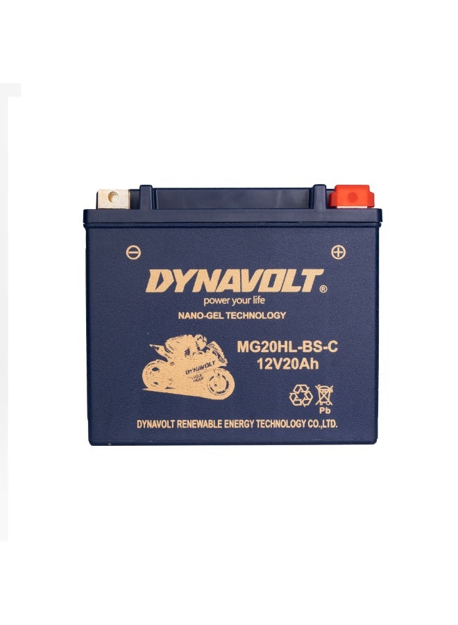 DYNAVOLT   MG20HL-BS-C   BATTERY   12V   AGM   FA   Nano   Gel   20Ah - Image 1