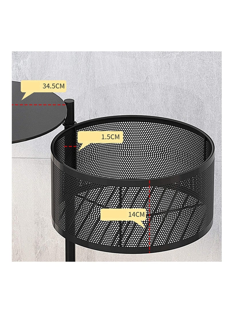 BLOOMING TIME رف تخزين للمطبخ مكون من 5 طبقات، رف دوار للخضروات، مثبت على الأرض، للاستخدام المنزلي - Image 2