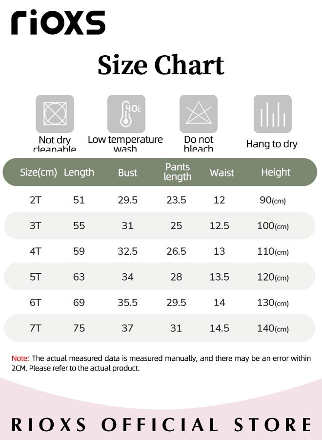 RIOXS Girls A-line Dress with Adorable Pattern, Colorful Round Neck Sleeveless Dress, Wonderful Summer Dresses for Girls, Comfortable to Wear, Great Gift Choice for Girls  - Image 3