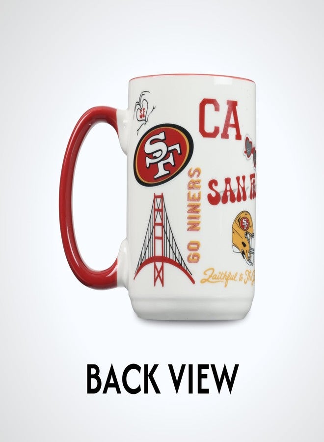 ذا ميموري كومباني كوب فريق سان فرانسيسكو 49ers مرخص رسميًا من شركة ميموري كومباني، سعة 15 أونصة - Image 5