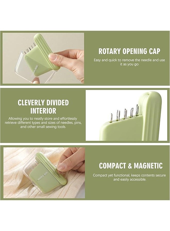 Mini Magnetic Sewing Needle Case -Portable Storage Box Pin Holder Organizer - Needles - Image 3