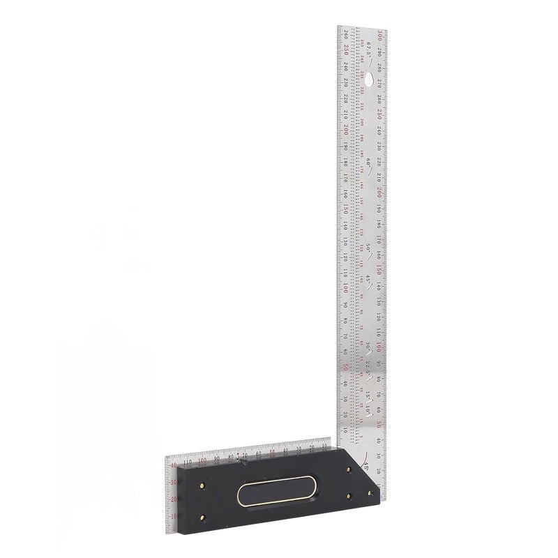 Carpenter Square Framing Ruler and Stainless Steel L Shape Measuring Ruler with Engraved Scale - 100mm Right Angle Marking Tool, Layout Tool for Woodworking and DIY Crafts. (300mm) - Image 5