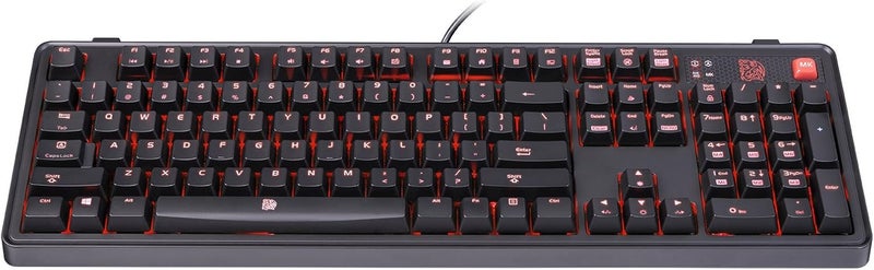 Thermaltake Tt Esports Meka Pro Cherry MX Red Switches 6 Red Backight Effect Mechanical Gaming Keyboard KBMGPRDBDUS01 - Image 2