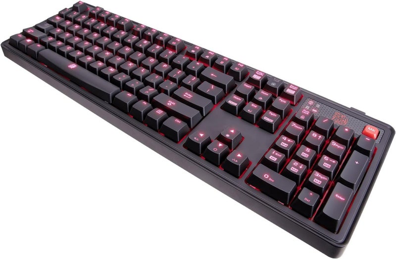 Thermaltake Tt Esports Meka Pro Cherry MX Red Switches 6 Red Backight Effect Mechanical Gaming Keyboard KBMGPRDBDUS01 - Image 4