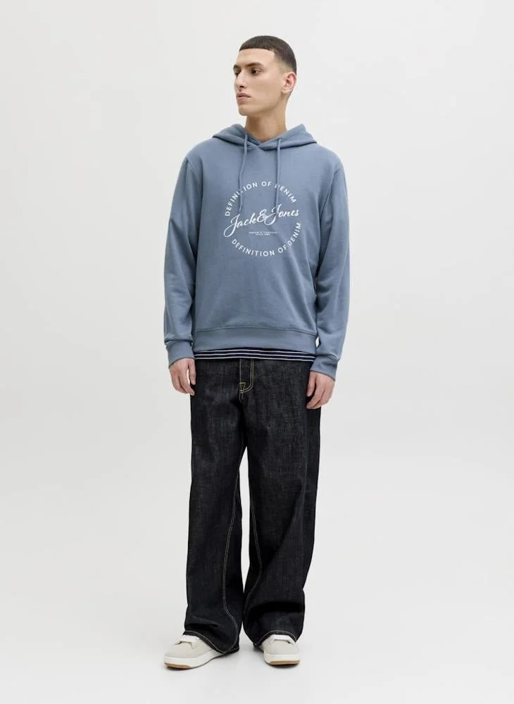 JACK & JONES  Graphic Pullover Hoodie for Men | Best Price UAE