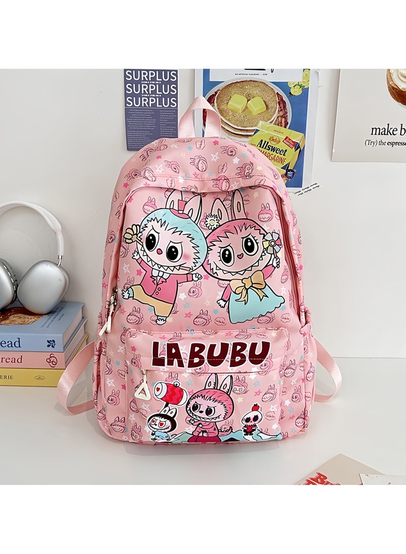 Labubu Children's Backpack New Cute Lightweight Backpack Large Capacity High Value Labubu Kindergarten Schoolbag 32*25*12CM - Image 1