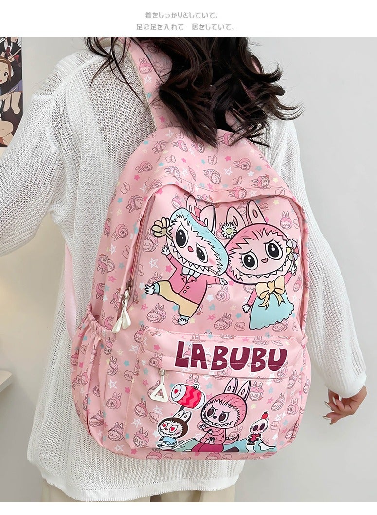 Labubu Children's Backpack New Cute Lightweight Backpack Large Capacity High Value Labubu Kindergarten Schoolbag 32*25*12CM - Image 2