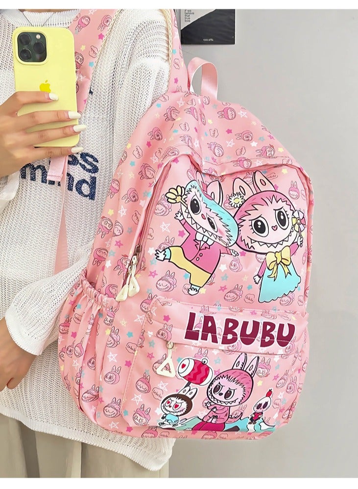Labubu Children's Backpack New Cute Lightweight Backpack Large Capacity High Value Labubu Kindergarten Schoolbag 32*25*12CM - Image 3