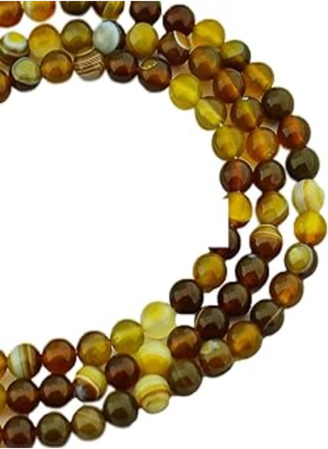 6mm Purple Agate Rough Cracked Unfinished Loose Stone Beads for Jewelry Making (60-65pcs) (Moss Agate) 
