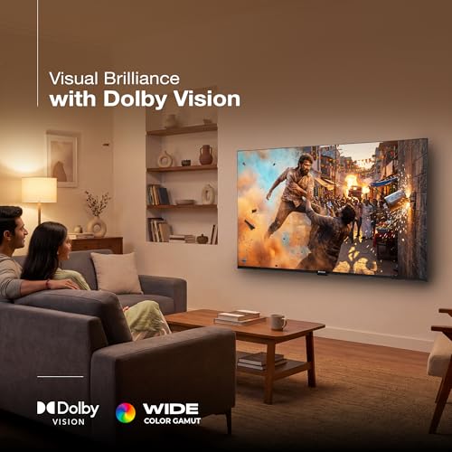 SANSUI 127cm (50) 4K QLED Google TV with Dolby Vision, HDR10+, Dolby Atmos, HSR 120Hz Refresh Rate, MEMC, 30W Surround Sound, FloLED Panel JSW50UG23Q (Black) - Image 3