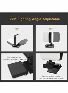 Y&D Video Conference Lighting Kit, Laptop Ring Light with Clip and Tripod  - Image 4