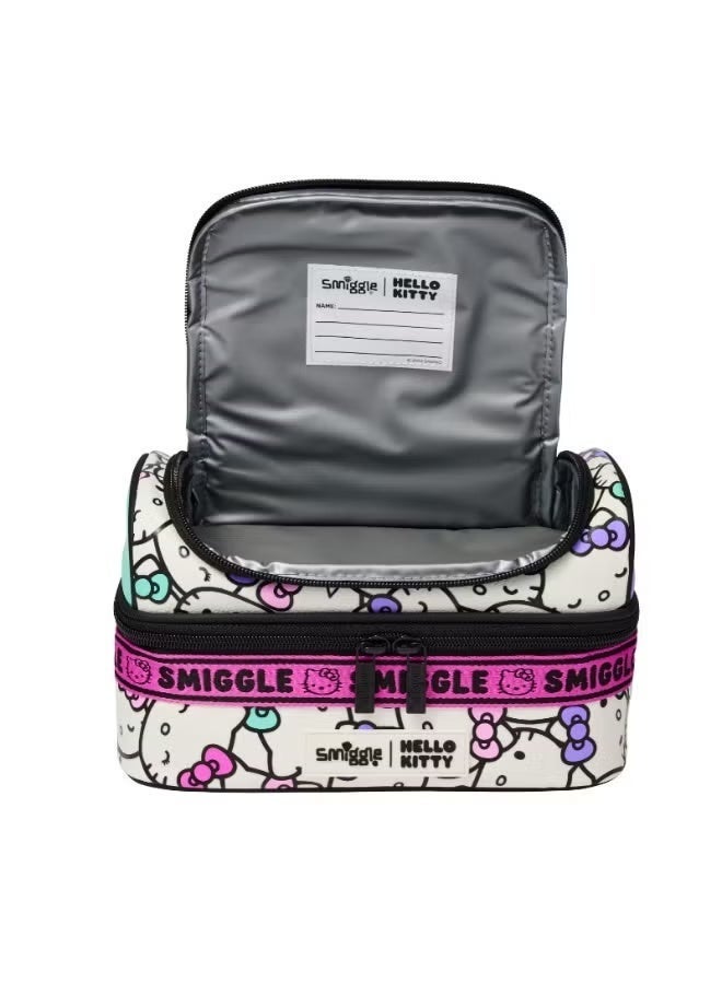 Smiggle x Hello Kitty Double-Layer Insulated Bento Bag - Cute Cartoon Lunch Bag - Image 3