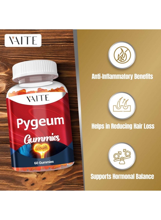 VAITE مكمل بايجوم جومي 500 ملغ - مضغ نباتي مع مستخلص لحاء الأفريقي، مكملات نباتية للذكور، خالية من الكائنات المعدلة وراثيًا، خالية من الغلوتين، خالية من السكر، خالية من الجيلاتين، 60 قطعة جومي - Image 2