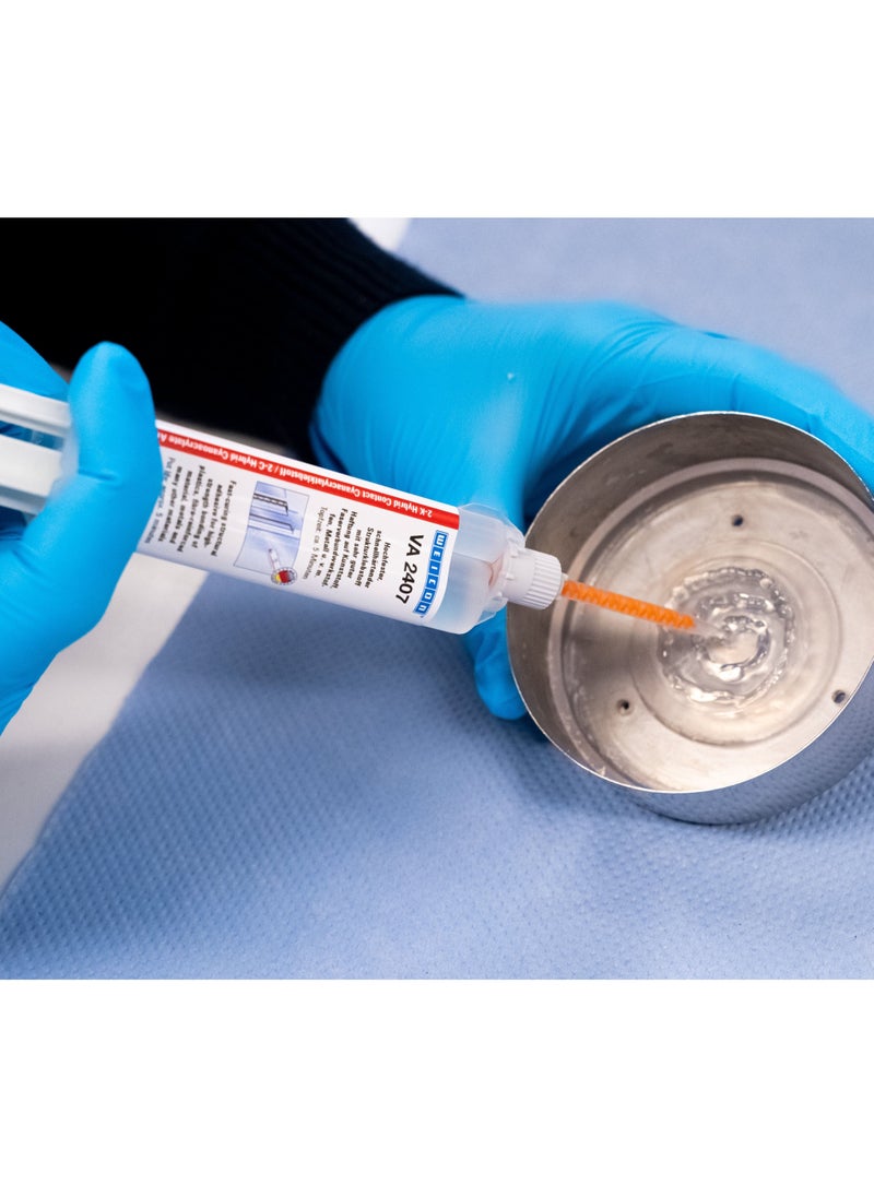 Weicon VA 2407 Cyanoacrylate Adhesive | 10 g | Structural Adhesive | 2C Instant Adhesive Double Spray For Plastics and Metal