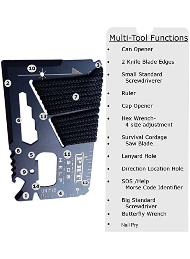 أداة أوكسين متعددة الاستخدامات على شكل بطاقة ائتمان - 14 وظيفة - أداة جيبية للبقاء على قيد الحياة - Image 5