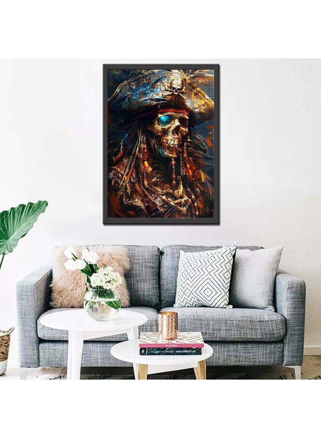 Aihonmin Pirate 1000 Piece Jigsaw Puzzle for Adults Families Skull Pirate Pictures Captain Puzzles for Challenging Family Activity Game DIY Handwork Puzzles Home Decor Gifts 20x27 Inches - Image 3