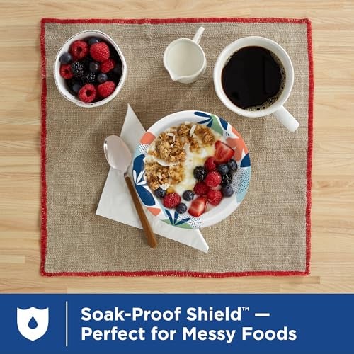 Dixie أطباق ورقية صغيرة من ديكسي، 10 أونصات، 72 قطعة، آمنة للاستخدام في الميكروويف، مقاومة للامتصاص، أطباق قابلة للتخلص منها رائعة للوجبات الخفيفة، والحلويات، ووجبات الغداء الخفيفة - Image 3