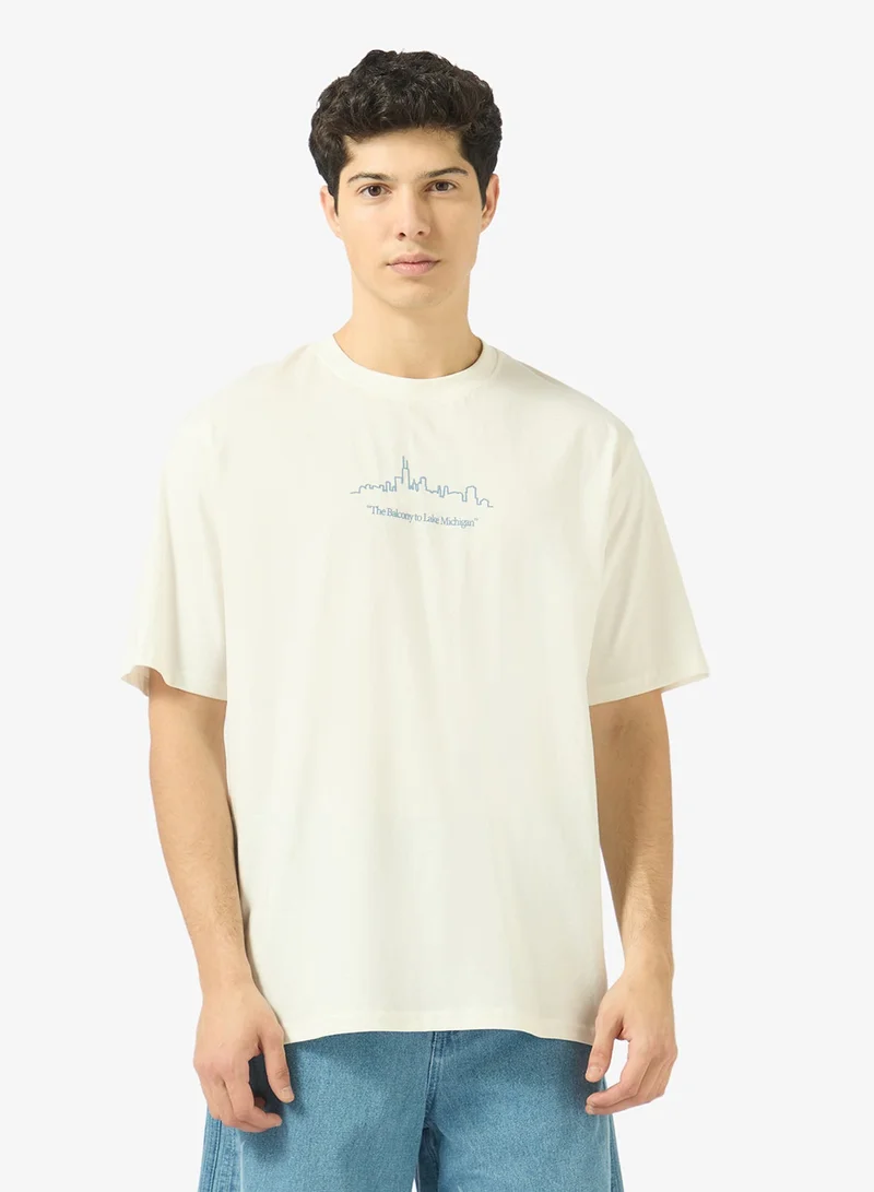 ريبلز مع نمشي Mens Drop Shoulder T-shirt