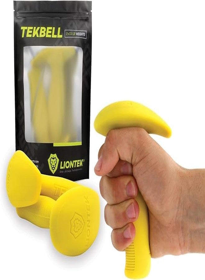 LIONTEK Tekbell by Liontek - 1.5lb Ergonomic Hand Weight Pair for Shadowboxing, Running, Jogging, Walking, and Cross-training - Image 1