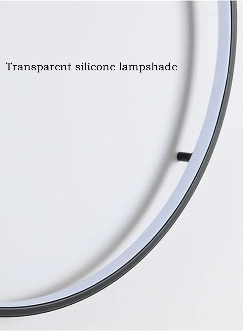 LOOPITYS Wall lamp （80CM，Three color light adjustment from 3000K to 6000K） Ultra-Thin Ring Wall Lights，LED Wall Lights Simple Circle Background Decoration Lamps Living Room sofa Bedroom Bedside Aisle Corridor Indoor Lighting - Image 5