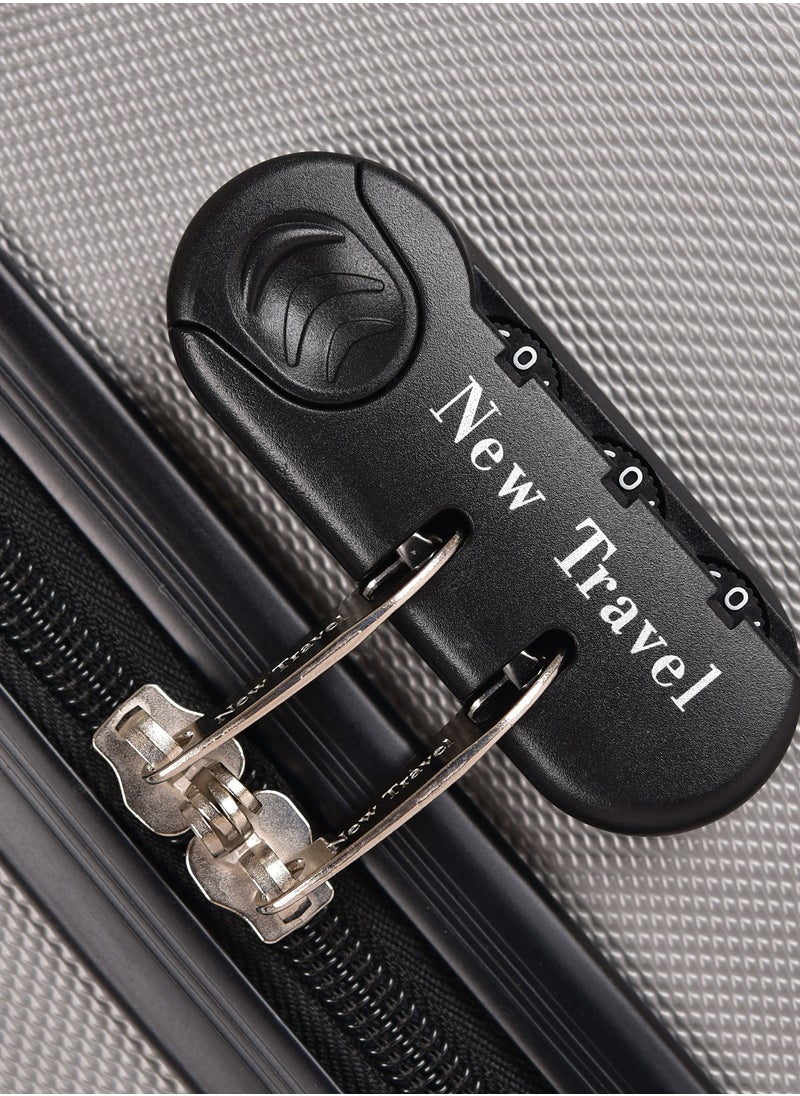 NEW TRAVEL - New Travel ABS Luggage Set, Trolley Travel Bag with Carry On Cabin and Checked In Sizes, Combination Lock and 4 Wheels, Lightweight and Durable, Size 20/24/28, NT803/3P - Image 1