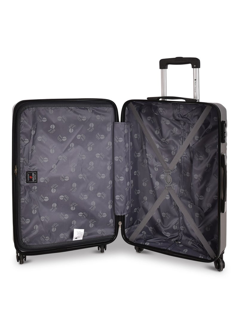 NEW TRAVEL - New Travel ABS Luggage Set, Trolley Travel Bag with Carry On Cabin and Checked In Sizes, Combination Lock and 4 Wheels, Lightweight and Durable, Size 20/24/28, NT803/3P - Image 1