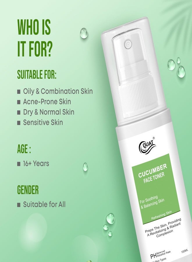 QUAT Cucumber Face Toner ? Pore Tightening, Oil Control & Cooling Hydration - Image 5