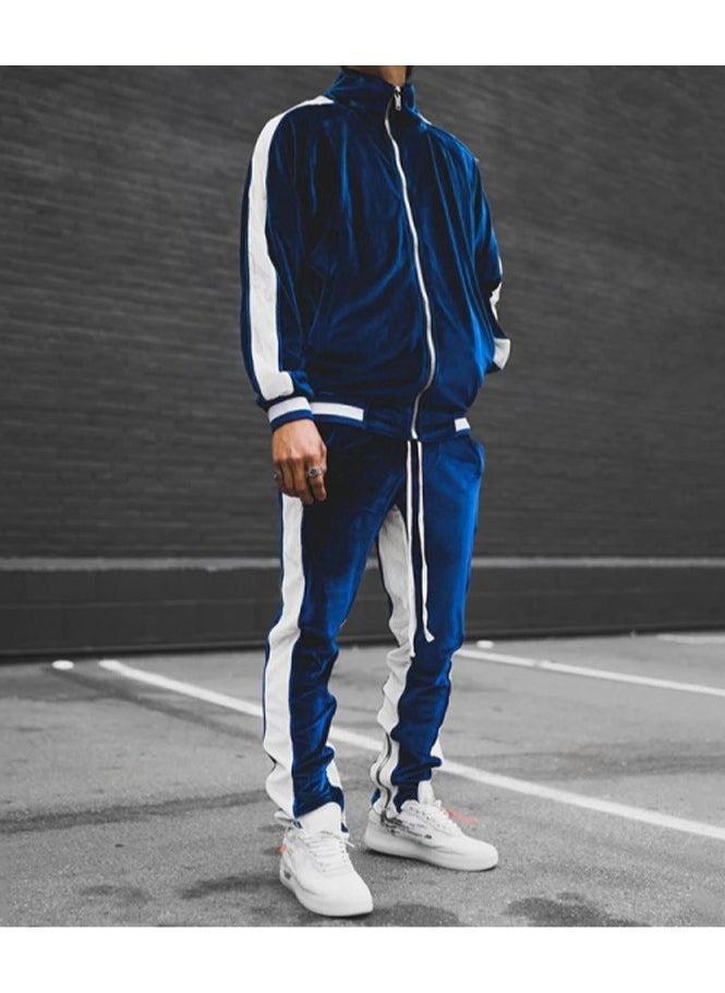 KUYING Men's Loose Sportswear And Sports Pants Two-Piece Set  - Image 1