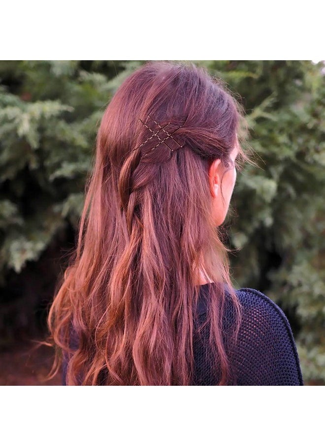 YINGFENG Bobby Pins Brown 240 Count 2.2 Inch Hair Pins With Cute Box Premium Bobby Pin For Kids Girls And Women Great For All Hair Types  - Image 2