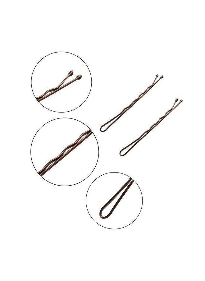 YINGFENG Bobby Pins Brown 240 Count 2.2 Inch Hair Pins With Cute Box Premium Bobby Pin For Kids Girls And Women Great For All Hair Types  - Image 5