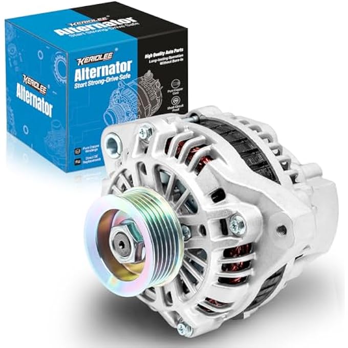 keriolee 31100-PLM-A01 Alternator Replacement New for 2001 2002 2003 2004 2005 EL L4 1.7L, 06311PLM505RM 31100-PLM-A01A02 02RM AHGA50 64 A005TA6991A 7091 7191 ZC 400-48035 13893N 90-27-3268 - Image 1