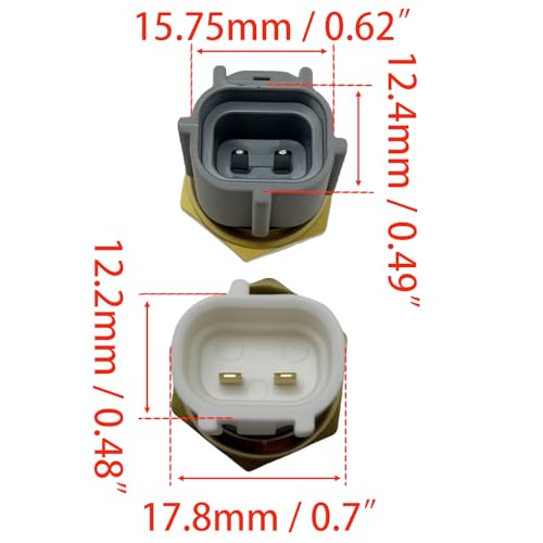HYNYHT Coolant Temperature Sensor + Radiator Coolant Fan Switch 8942833010+8942220010 Compatible with GS300 GS400 GS430 LS400 Camry Celica MR2 RAV4 Solara Supra - Image 3
