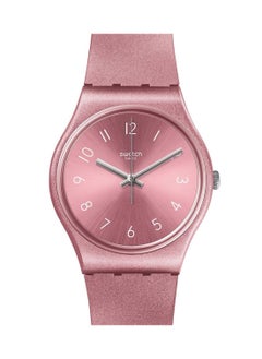 Swatch ساعة يد نسائية مقاومة للماء بحركة كوارتز باللون الوردي الفاتح - 36 مم  - Image 1