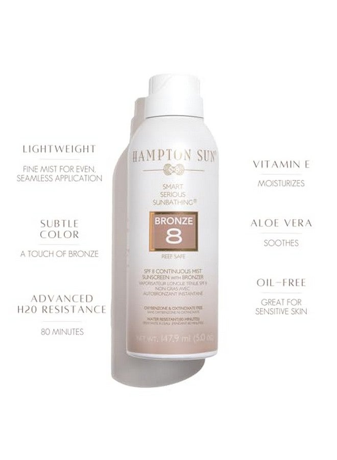 Hampton Sun Spf 8 Bronze Continuous Mist Sunscreen 5 Oz - Image 2