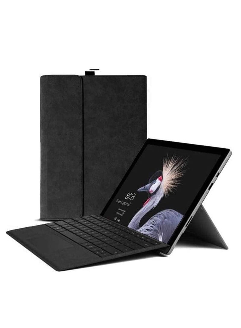 Protective Case for Microsoft Surface Pro 9\10\11 Tablet, Surface pro 9\10\11 (13 inch) Case Cover, Compatible with Type Cover Keyboard, Business Cover with Pen Holder Accessories (Black) - Image 1