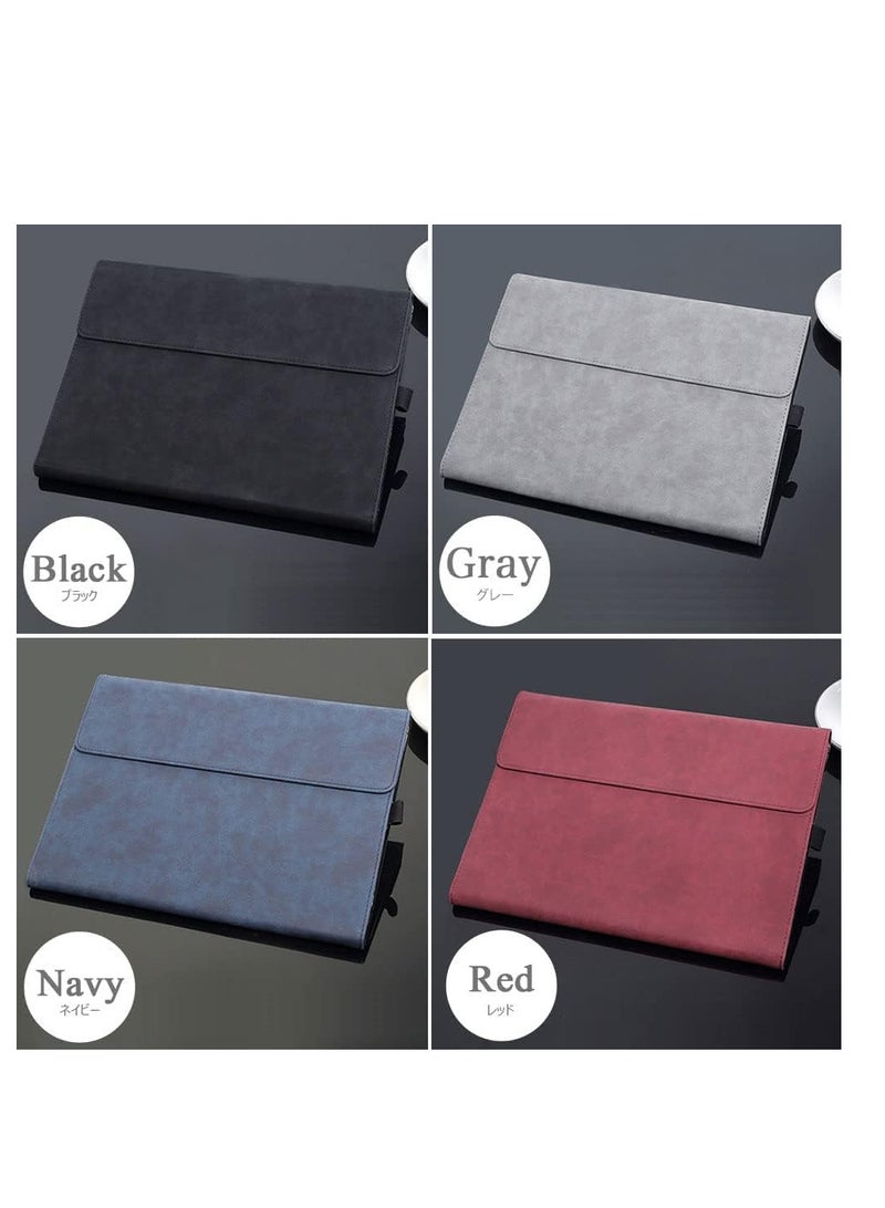 Protective Case for Microsoft Surface Pro 9\10\11 Tablet, Surface pro 9\10\11 (13 inch) Case Cover, Compatible with Type Cover Keyboard, Business Cover with Pen Holder Accessories (Black) - Image 4