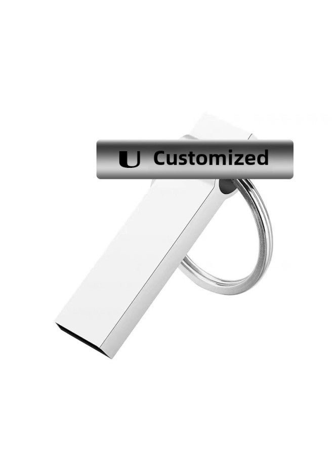 Digital Computer/usb Flash Drive/usb Storage Device-Color:Silver Circle-Capacity:128GB - Image 1