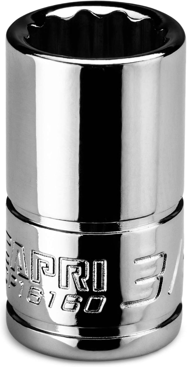 Capri Tools 3/8 in. Shallow Socket, 1/4 in. Drive, 12-point, SAE - Image 1