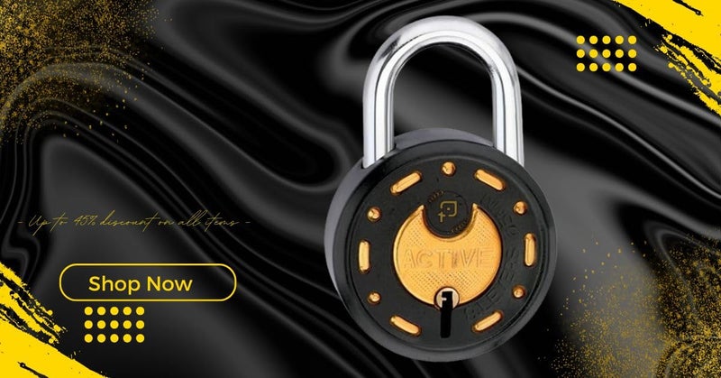 ONEPRO Azco Round Locks Small Size Same Key Padlocks Black Golden Brass Color | Lock and Keys | Lock for Home | Lock for Door Gate (3 Locks with 9 Same Keys, Small Size 50 mm) - Image 4