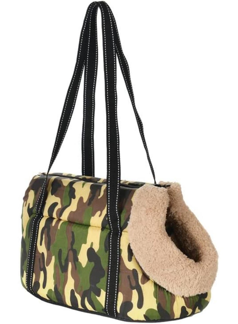 جي جوت حمالة جرو، حمالة قطط ناعمة للحيوانات الأليفة، حقيبة حمل للكلاب الصغيرة، حقيبة ظهر للكلاب، حقائب كتف للجراء والقطط، حقائب سفر خارجية لحيوانات شيواوا الأليفة (أخضر، 50 × 23 × 28 سم) - Image 5
