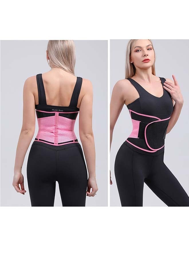 أوشن Waist Trainer Belt for Women, Sport Girdle Belt, Slimming Sauna Waist Trimmer Belly Band Sweat Sports Girdle Belt, Exercise Belt with Adjustable Straps, Slimming Body Shaper Belt (L) - Image 3