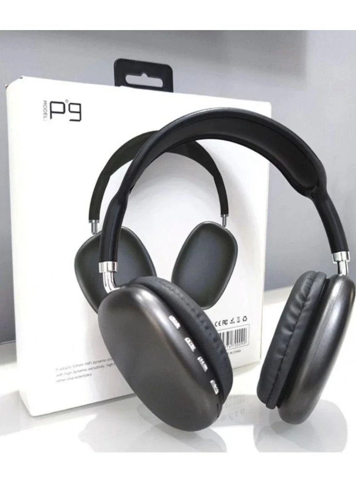 P9 Wireless Bluetooth Gaming Headset with Noise Reduction - Black - Image 2